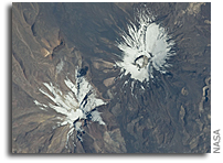 Photo: Parinacota Volcano As Seen From Space