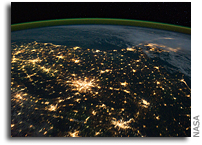 Photo: Georgia and Florida as Seen From Space at Night