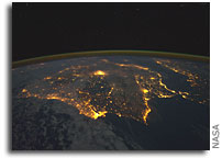 Photo: The City Lights of Spain and Portugal as Seen From Space