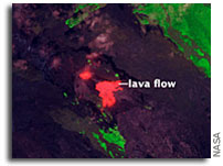 Photo: Hawaiian Volcano Activity As Seen From Orbit