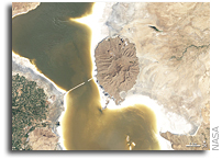 Photo: Lake Orumiyeh, Iran As Seen From Space
