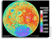 New Lunar Reconnaissance Orbiter High-Resolution Topographic Map of the Moon 