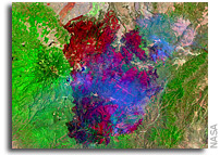 Landsat 5 Satellite Helps Emergency Managers Fight Largest Fire in Arizona History