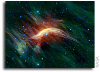 Zeta Ophiuchi -- Runaway Star Plowing Through Space Dust