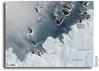 Images: Ice Varieties along the Antarctic Coast As Seen From Space