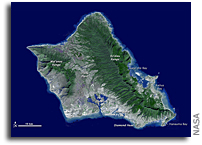 Photo: Oahu, Hawai'i As Seen From Space