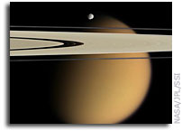 Cirrus-Like Clouds Seen In Titan's Atmosphere