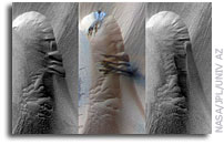 Northern Mars Landscape Actively Changing