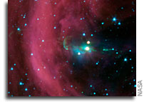 Spitzer Discovers Time-Delayed Jets Around Young Star