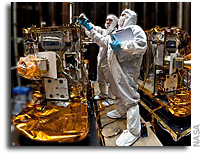 NASA's Two Lunar-Bound Grail Spacecraft, Vacuum-Packed