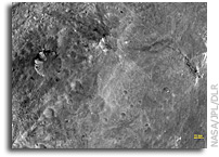 Image: Close-up View of Craters in South Equatorial Region on Vesta As Seen From Orbit