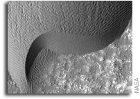 Mars Reconnaissance Orbiter Catches Sand Dunes In Motion
