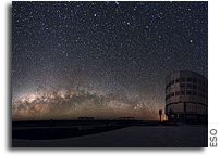 Image: ESO's Very Large Telescope in the Atacama Desert - and the Mily Way