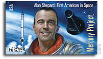 Astronaut Alan Shepard Immortalized on Forever Stamp
