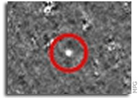 Rosetta's First Glimpse of Comet Churyumov-Gerasimenko