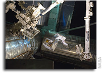 Photo: Robotics Refueling Mission Payload Being Installed