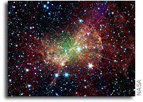 Image: The Dumbbell Nebula (Messier 27) As Seen by the Spitzer Space Telescope
