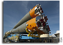 First Soyuz ready for liftoff from French Guiana