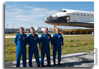 Atlantis Leaves Orbiter Processing Facility #1