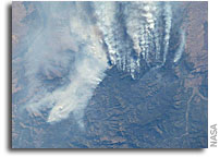 Image: Wildland Fires in Idaho as Seen from the International Space Station