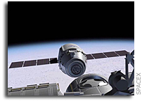 Solar Arrays Installed on SpaceX Dragon Spacecraft