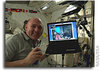 Image: Video Chat Between the Space Station and Concordia Base in Antarctica