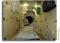 Image: View Inside the Russian module MRM1 of the International Space Station