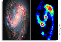 Dusty Stellar Nurseries from the Dark Side of a Galaxy