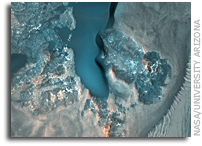 NASA MRO Image of Mars: Crater with Gullies on a Central Structure