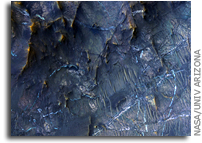 NASA MRO Image of Mars: Mineral Veins