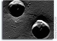 MESSENGER Image of Mercury: Large Craters in Goethe Basin