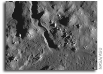 NASA LRO Image of the Moon: Crater Petavius B: Impact Melt Channel