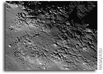 NASA LRO Image of the Moon: Crater Anaxagoras: Cracked Mound
