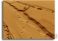 The pit-chains of Mars - a possible place for life?