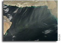 Image: Dust over the Arabian Sea
