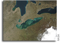 Image: Sediment in Lake Erie As Seen From Space