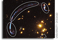 Gravitational Lens Reveals Details of Distant, Ancient Galaxy