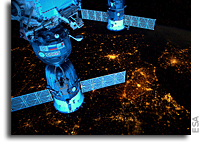 Photo: Europe at Night as Seen From the Sunlit International Space Station