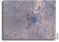 Photo: Payun Matru Volcanic Field in Argentina As Seen From Orbit