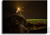 Photo: Edoardo Amaldi ATV-3 approaches the International Space Station