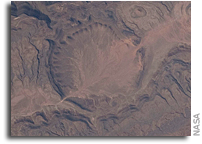Photo: Ouarkziz Impact Crater in Algeria