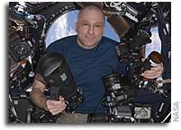 Photo: Don Pettit and His Large Space Camera Collection