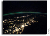 Photo: Night Time Panorama of the East Coast As Seen From Space
