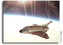 Video: Lego Space Shuttle Flies To The Edge of Space