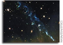 NASA's Hubble Views a Cosmic Skyrocket