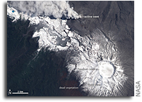 Photo: Chile's Puyehue-Cordon Caulle Volcano As Seen From Space