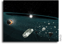 Subaru-Led Team Discovers a Rare Stellar Disk of Quartz Dust