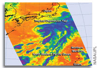 NASA Finds Tropical Depression Yagi's Strongest Side, Now Waning
