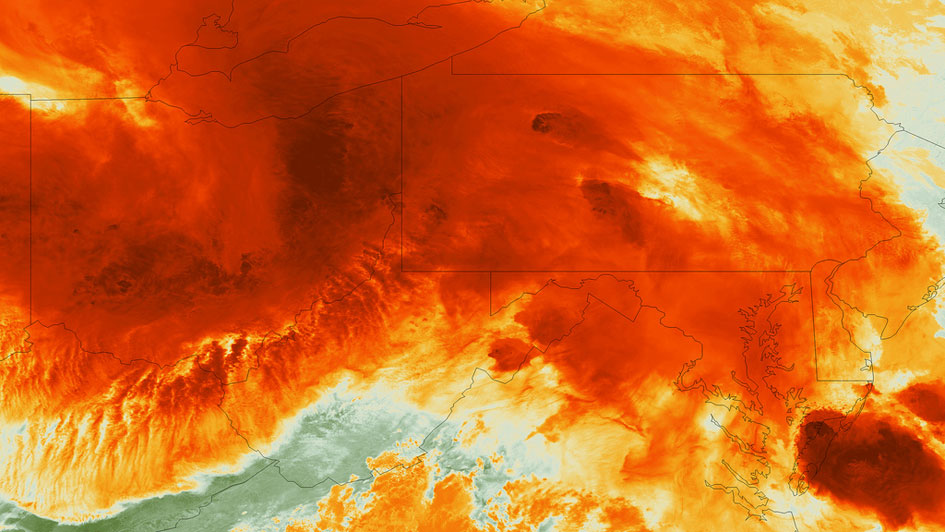 Detailed Satellite Imagery of Severe Storm