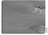 Rolling Boulders on Mars